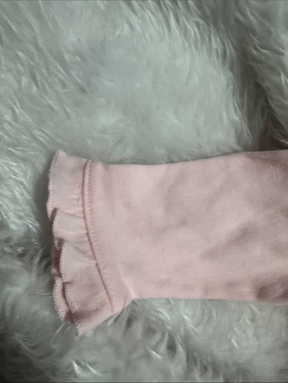 Carter's Light Pink Ruffled Footed One-Piece - Picture 3 of 5